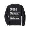 Judge Definition Shirts Funny Job Title Sweatshirt