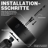 METOTY 18-Piece (19-102 mm) Bi-Metal Hole Saw Set, Carbide Steel