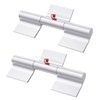 SAQXK 2pcs 9 Inch Aluminum Greaseable Weld on Door Hinges