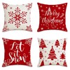 Christmas Cushion Covers 45 x 45 Set of 4 Christmas