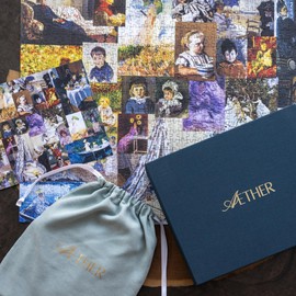 Aether Puzzles - Portraits by Claude Monet, Premium 1000 Piece Jigsaw Puzzle for Adults, Glare-Free, Soft-Touch Puzzles, Made in USA, Puzzle Lovers Gift Ideas, 26.6" x 19.25"