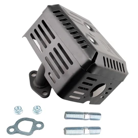 HZ Muffler Kit for Honda GX120 GX160 GX200 Engine Harbor Freight 212 173 Lifan Rato Go Kart Generac Champion 163cc 196cc 208cc Engine