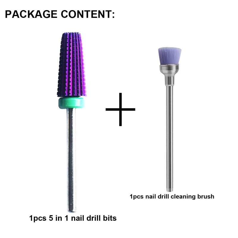 Nail Drill Bits Carbide 5 in 1 Bit Nail Drill