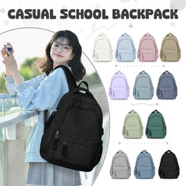 HYC00 15.6 Inch Laptop Backpack for Women Work Laptop Bag, Waterproof Purse Backpacks Teacher Nurse, Travel Bags Casual Daypacks for Girls Boys School College Business,Black