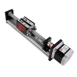 FUYU FSL40 Version 2.0 Linear Guide Table Ball Screw Motion CNC Linear Guide Stage Actuator Motorized Nema 23 Stepper Motor[150mm Stroke Work Size]