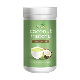 CACafe Coconut Matcha - Creamy & Sweet Japanese Health Drink - Green Tea Latte Drinking Mix for Hot, Cold, or Iced Beverages 19.05oz