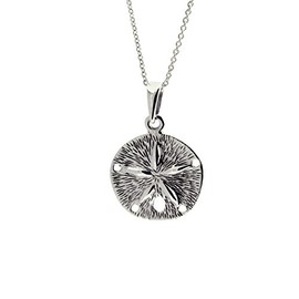 apop nyc 925 Sterling Silver Sand Dollar Necklace 20 inch [Jewelry]