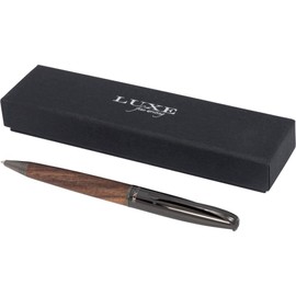 Elegant Metal Ballpoint Pen with Wooden Shaft Chrome-Plated Brass Elegant Writing Instrument notrash2003