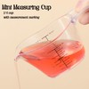3pcs 2 Oz Measuring Cup, 1/4 Clear Acrylic Measuring Cup
