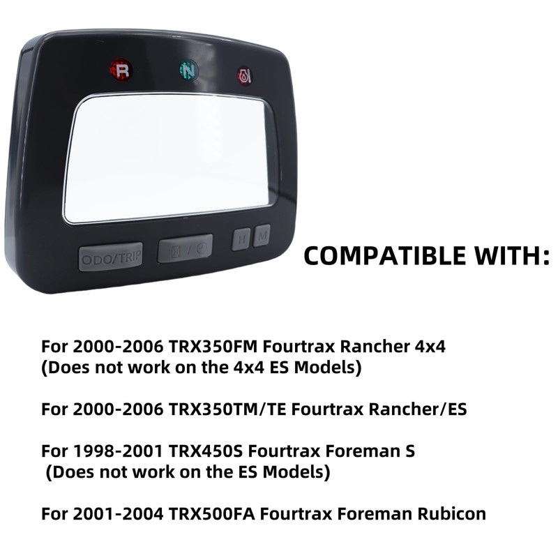 JIK Speedometer Meter Dash Upper Case Cover for Honda TRX350