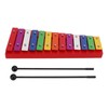 Colorful Xylophone Aluminum Birch 13 Tones Professional Glockenspiel for Creating