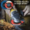 25 Pack Strip & Flap Disc Combo Set for Angle