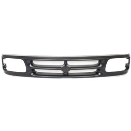 Evan-Fischer Grille Assembly Compatible with 1994-1997 Mazda B4000 Painted Black Shell and Insert Base/SE Models