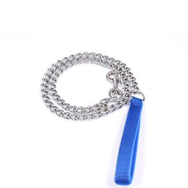 LFCXHTY Heavy Duty Dog Chain Leash, Metal Dog Leash for Medium Dogs and Large Dogs (Blue, 6ft. x 3.0mm)