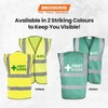 Green First Aider Hi Vis Vest Made of Durable Polyester
