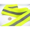 2ms of Green Silver Fluorescence Tape Hi Viz Reflective Ribbon