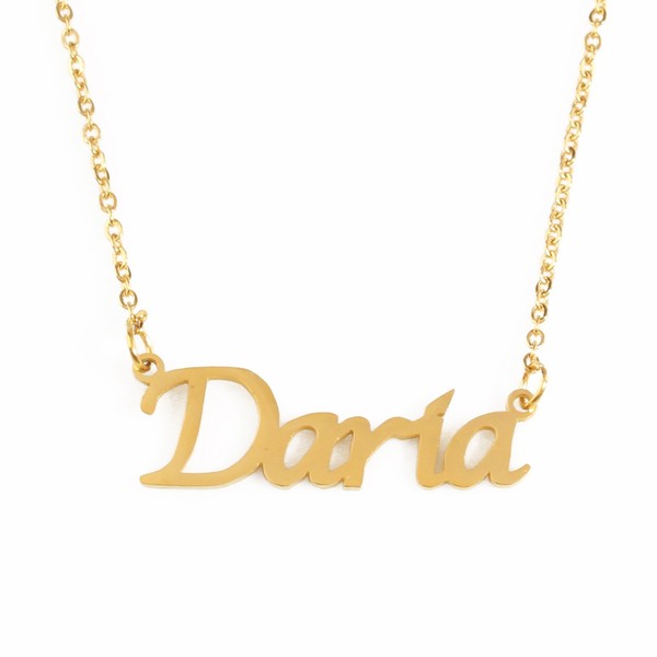Kigu DARIA Personalized Name - 18ct Gold Plated Necklace -