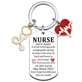 XzmaaoX Nurse Keychain Gifts Nurse Thank You Gifts For Women Appreciation Gifts For Nurse Practitioner Student School Gifts Nurse Week Nurse Graduation Birthday Gift