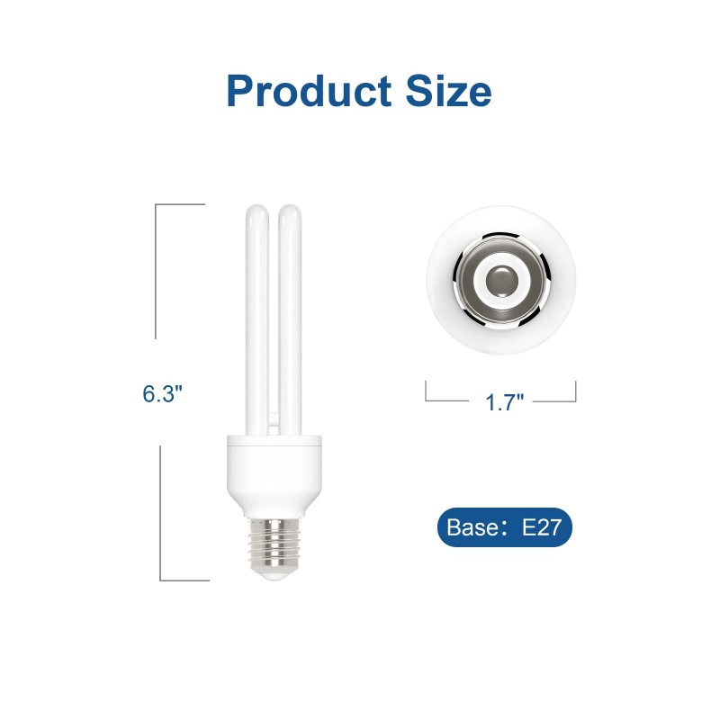Dichroma E27 15W U Type Bulb for 15W Bug Zapper
