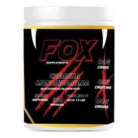 Creatina Monohidratada 500gm En Polvo Fox Suplements Sabores Natural