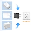 6 Pack of European to US Plug Adapter, Plug Converter,