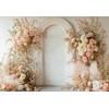 Kate Boho Photography Backdrops White Arch Background Floral Bohemian Spring