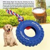 Dog Tire Chewing Toy Bite Resistant Treat Dispensing Rubber Aggressive