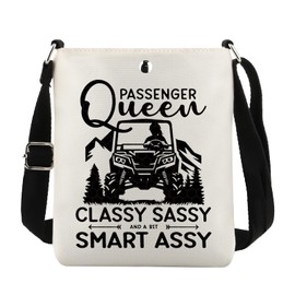 Lywjyb Birdgot Passenger Queen Crossbody Bag Adventure Lover Merch Trail Ride Gift UTV Riding Gift (Passenger Queen cr CA)
