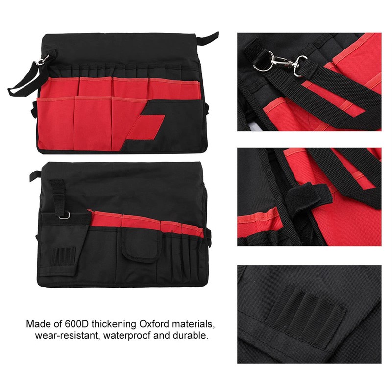 Nimomo Garten-Eimer-Werkzeugtasche, Vielseitig Einsetzbar, 42 Taschen, Garten-Eimer-Tasche, Organizer, Gartengeräte-Halter für