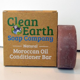 Clean Earth Soap Company Rice Water Shampoo Bar for Hair Growth, Vegan, All Natural, Made in US, Paraben Free, Sulfate Free