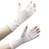 GlovesDEPO Contact Cooling Short Gloves, Cut-Finger, Women's, white