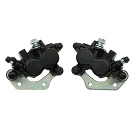 JAVIK Front Left Right Brake Calipers & Pads for Kawasaki KFX700 Brute Force 650 Prairie 650 700 KVF650 KVF700, O.E.M#43080-5082-DJ 43080-5081-DJ