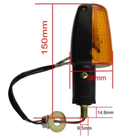 AHL Motorcycle Turn Signal, 12 V, Left and Right 2 Piece Set, Honda CB400, CB1300, CB-1, VTR250, CB400SF, VTEC400, NC39, Bros 600