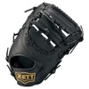 ZETT BSFB56923L Soft Baseball/Softball Catch/First Mitt, Writex, Right Throw, Black