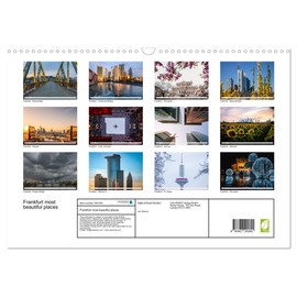 Frankfurt most beautiful places (Wall Calendar 2026 DIN A3 landscape), CALVENDO 12 Month Wall Calendar: Seasons in Frankfurt am Main