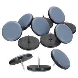 sourcing map 24Pcs Nail on Furniture Sliders, 1-1/2"(38mm) Round Furniture Glides Sliders, Chair Furniture Glides Pads, Chair Leg Protector Pads Furniture Pads for Sofas, Cabinets, Light Blue