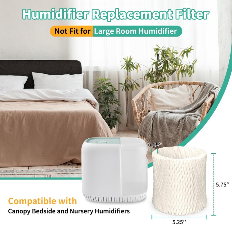 Canopy Humidifier Filters Replacement, Bedside Humidifier Filter Compatible with Canopy