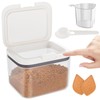 PEDFKLTU Brown Sugar Container Airtight, 1.3Qt(42Oz/1.2L) Brown Sugar Keeper Storage