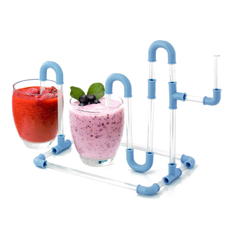 DIY Pipe Straw Kit, 30 Pcs DIY Crazy Fun Straws