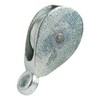 Merriway BH01888 Single Pulley Galvanised 38mm, Grey