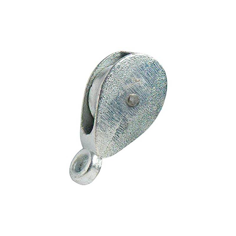 Merriway BH01888 Single Pulley Galvanised 38mm, Grey