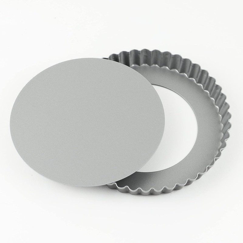DELISH KITCHEN CX-10 Pearl Metal Fluorine Treated Tart Pan, 7.1