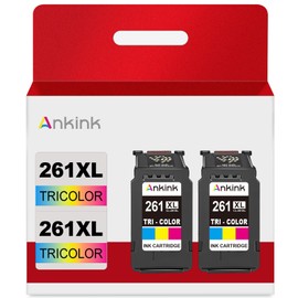 Ankink Compatible Ink Cartridge Replacement for Canon 261XL CL261 261 XL Color Cartridges for TR7020 TR7020a TR7022 TS6420 TS6400 TS5300 TS5320 TS6420a(Tricolor,2-Pack)