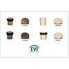 EVI Door Stops |Leather Brass Door Stopper - Screw Fastening