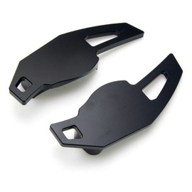 SK CUSTOM Steering Wheel Accessories Shift Paddle Shifter Extension Aluminum Alloy Black Compatible with Volkswagen Golf 6 Tiguan MK5 MK6 Jetta GTI R20 R36 CC Scirocco