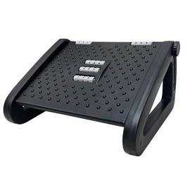 Laaorr Foot Rest Under Desk, Adjustable Height Footrest Under Desk with Roller Massage Surface Foot Rest Ergonomic Foot Stool for Office Home Non-Slip