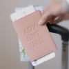 Passport Holder with Embossed Adventure, Travel Case, Travel Wallet, Document