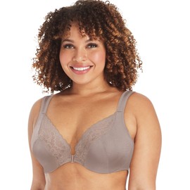 Playtex Womens Secrets Front-Close No-Poke Dreamwire Underwire Bra, Cooling Trusupport Bra, Evening Blush, 42G