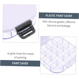 Tofficu Mixing Case Storage Box Plastic Paint Saver for Artists Amateurs Boys and Girls Includes Mixing Plate