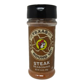 Buc-ee's Texas Round Up Steak Seasoning, Gluten Free, One 5.8 Ounce Shaker Bottle